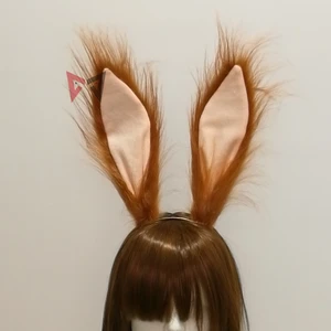 Новинка, шпилька для волос, Шпилька для волос, Шпилька для косплея, Рождественский праздник, длинный коричневый мех, изготовленный на заказ