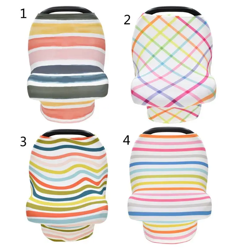

W3JF Multi-use Baby Stretchy Car Seat Cover Canopy/Nursing Cover/Shopping Cart Cover