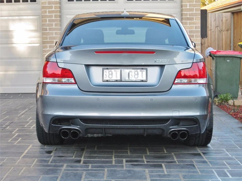 Для BMW E82 Coupe 120 125 130 135 2007 2017 углеродное волокно задний спойлер бампер диффузор