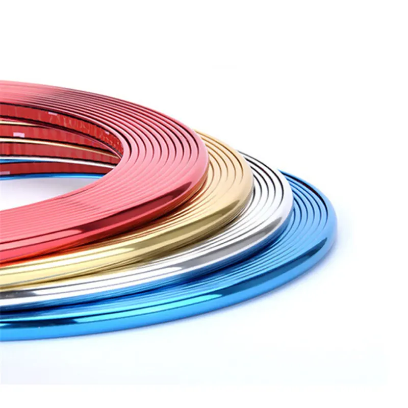 

Car Plating Wheel Decorative Strip Tire Steel Ring Electroplating Decorative Stickers Anti-rub Wire Anti-scraping Anti-collision