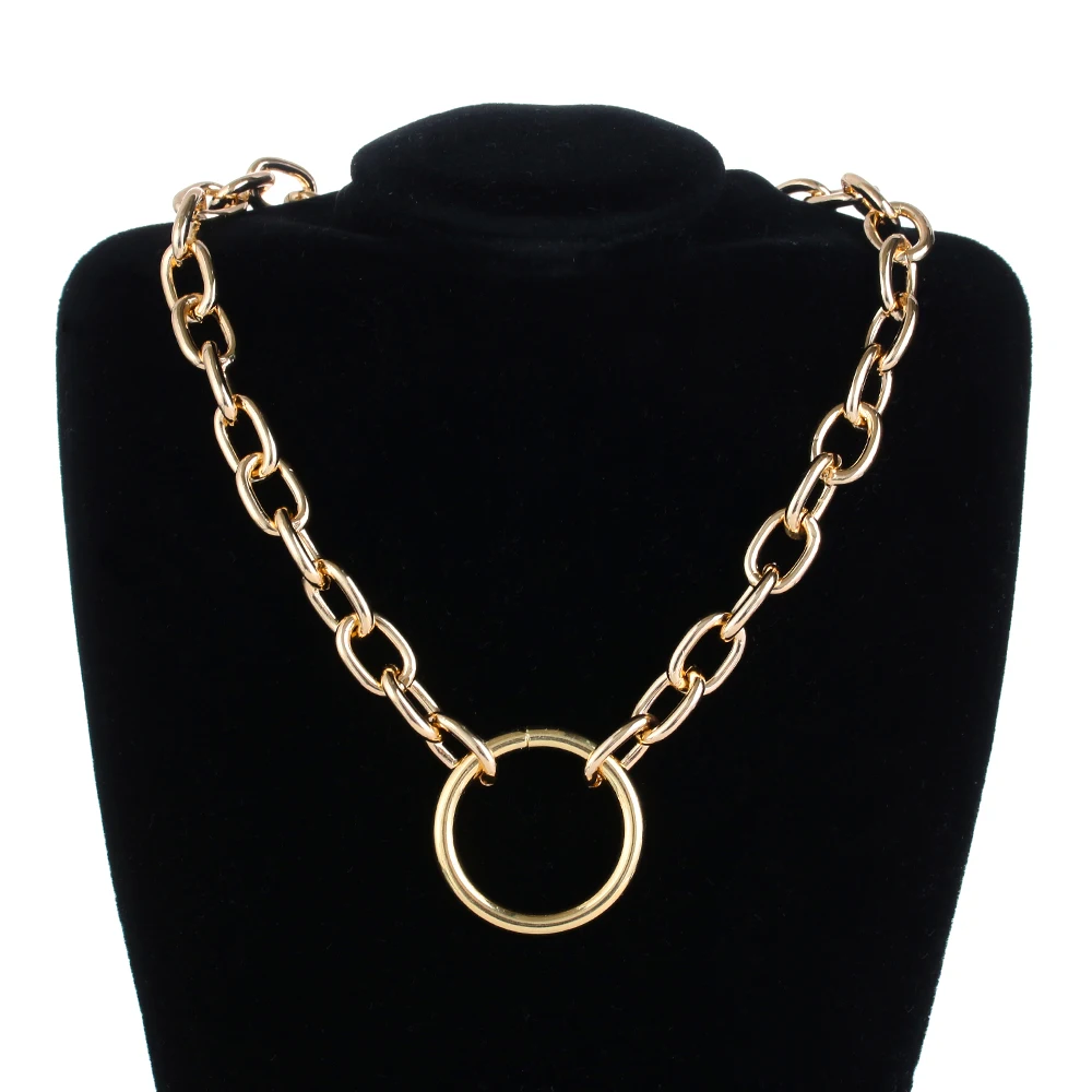 Новинка 2019 браслет в стиле панк преувеличенное металлическое ожерелье для