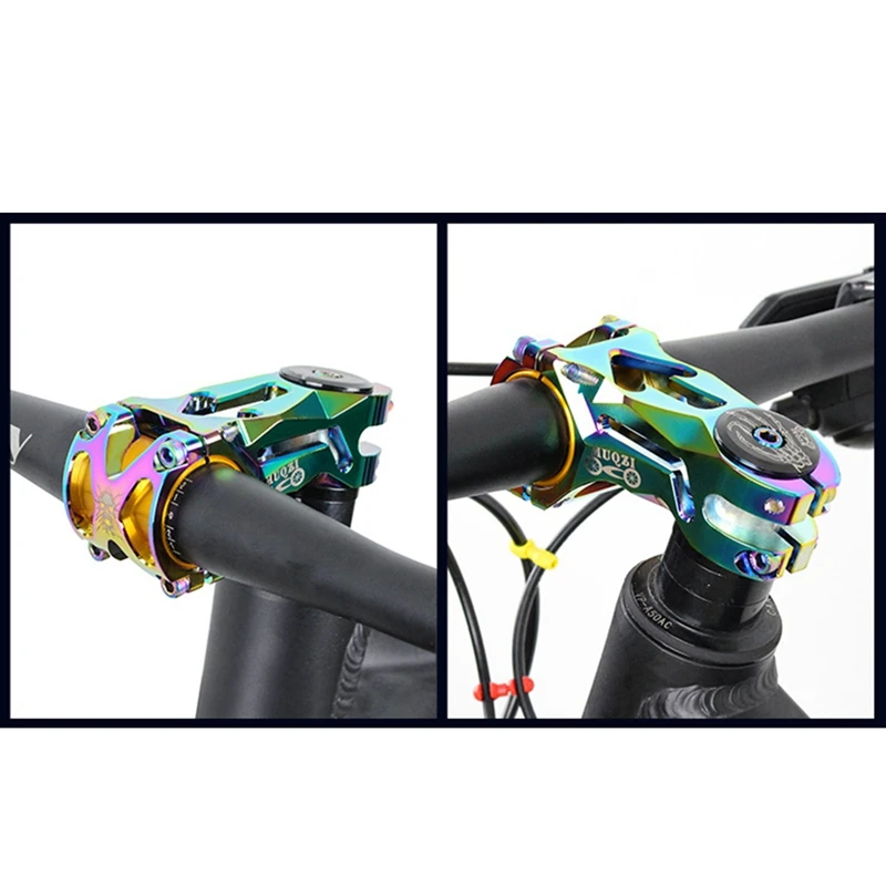 

Muqzi Bike Stem Bicycle Short Handlebar Stem 31.8 / 35 x 70mm Super Mountain Fixed Gear for MTB Road Bike