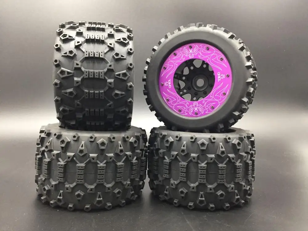 Оригинальные осевые шины BigfootTuck 17 мм 1/8 для внедорожников + колеса HPI 4 6 Flux 5 9 Tekno MT410