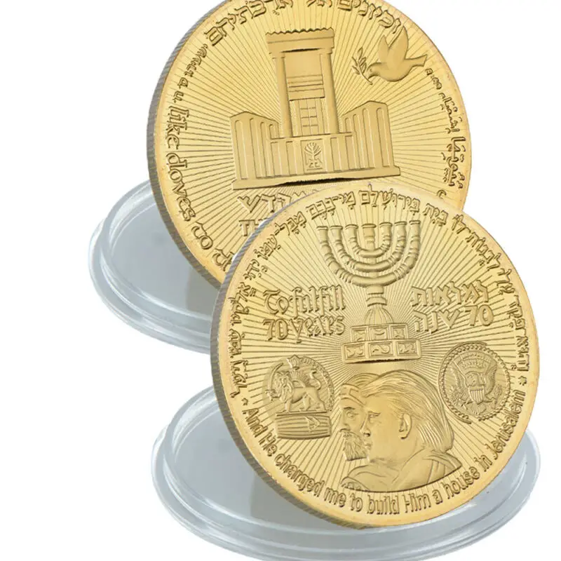 Хит продаж 2020 года! Декоративные поделки кириус Дональд Трамп позолоченная