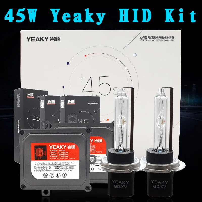 Оригинальный ксеноновый комплект yedlt H7 HID 45 Вт H11 9005 HB3 H1 автомобильный светильник