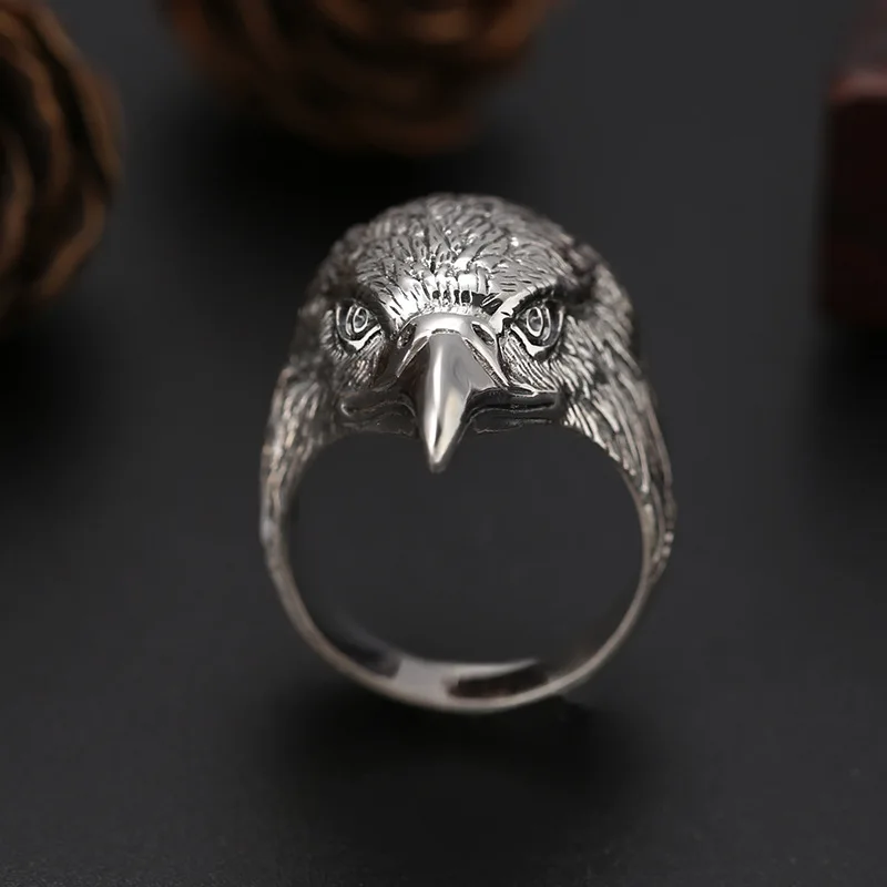 Мужские модные кольца с изображением Орла для мотоцикла вечерние стимпанк