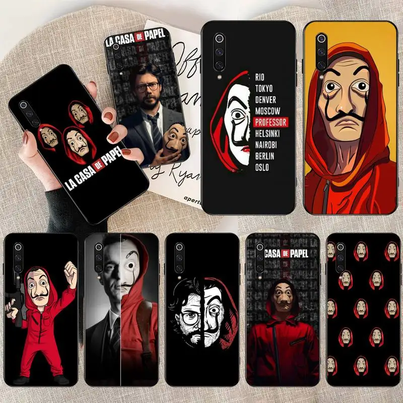 Корпус Корпуса корпуса для телефона HPCHCJHM La Casa de papel face из ТПУ Для Xiaomi Mi10 10Pro 10 lite Mi9