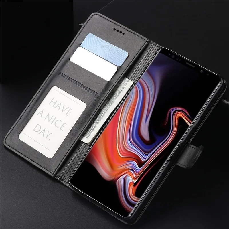 Кожаный чехол для samsung Galaxy Note 9, 10 лет, S10 S9 S8 плюс A10 A20 E A40 A30 A50 S A70 A80 A90 A50S A51 A71 A7-бумажник с откидной крышкой
