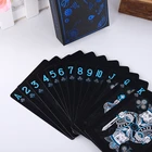 448D водонепроницаемые пластиковые карты для покерных настольных игр Мультяшные игральные карты Высококачественная колода карт для покера