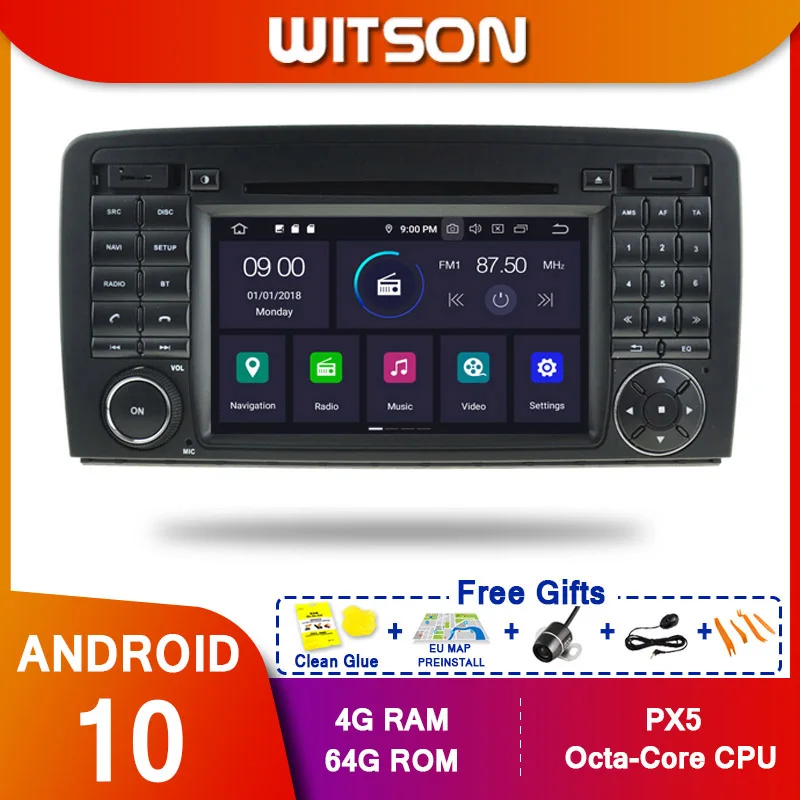 WITSON! Android 10 Восьмиядерный PX5 автомобильный DVD-плеер для MERCEDES-BENZ R класс W251 R280 R320 R350