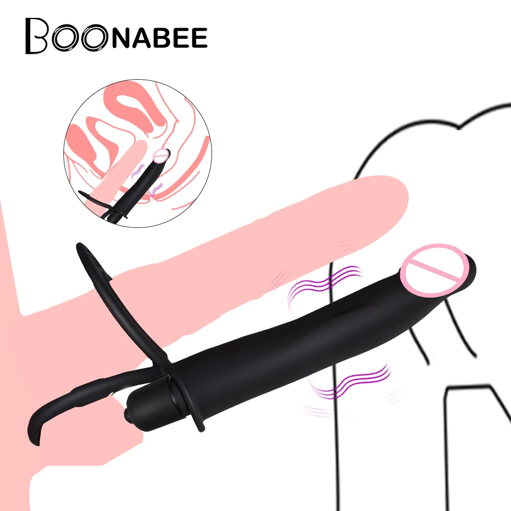 Фаллоимитатор Секс-игрушки Анальный вибратор двойной Strapon 10 Скорость Анальная