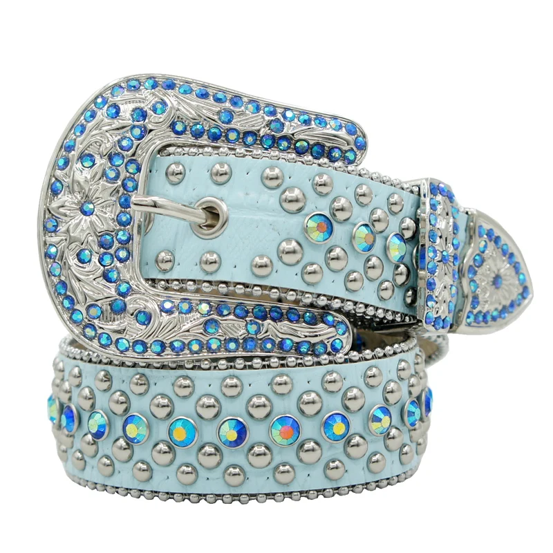 

В ковбойском стиле; Натуральная кожа; Со стразами; Туфли для роскошный чехол-книжка с ремешком для мужчин с поясом с украшением в виде кристаллов Bling ремни со стразами для женщин; Натуральная кожа крупного рогатого скота