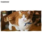 TOADDMOS, милое забавное дизайнерское банное полотенце в виде кошки, мягкое пляжное полотенце, Высококачественная Мочалка для лица, быстросохнущее полотенце для детей и взрослых