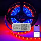 Набор водонепроницаемых световых лент WS2811 RGB 60LED sm с Bluetooth-контроллером светодиодный 110e, адаптер питания для комнаты, телевизора, потолка, Cupboar