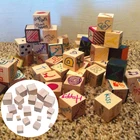 Кубики деревянные квадратные, 0,4-1 дюйм, для изготовления пазлов