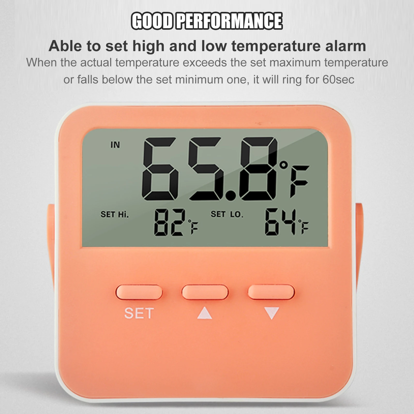 

Электронный цифровой термометр для дома, кухонный таймер с обратным отсчетом и функцией обратного отсчета, термометр с большим ЖК-дисплеем ...