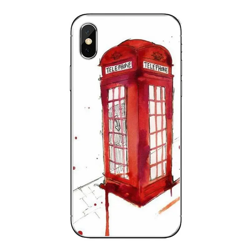 Красный лондонская телефонная будка для Oneplus 3t 5T 6T Nokia детей возрастом 2 3 5 6 8 9 230 3310