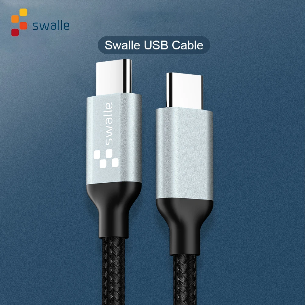 Swalle USB кабель типа C к type C 3,0 usb Дата-кабель для быстрой передачи данных зарядный шнур для телефона для Xiaomi Honor 8X9 USB C линия передачи данных Кабо usb 3,0