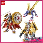 Подлинная фигурка BANDAI для алкогольных напитков-фигурка со стандартной сборкой wargraymon (усиленная), металлическая фигурка Garurumon (усиленная)