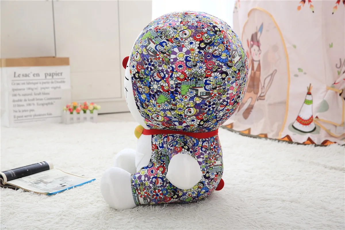 Uniqlo Murakami doraemon кукла красочная jingo кошка плюшевая игрушка супер мягкая синяя Толстая кукла подарок 8 дюймов