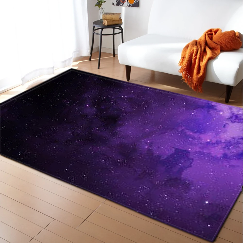 3D Universe Galaxy Carpet Living Room Home Decoration Soft Kids Rug Carpets Bedroom Dining Space Planet Area Rugs | Дом и сад