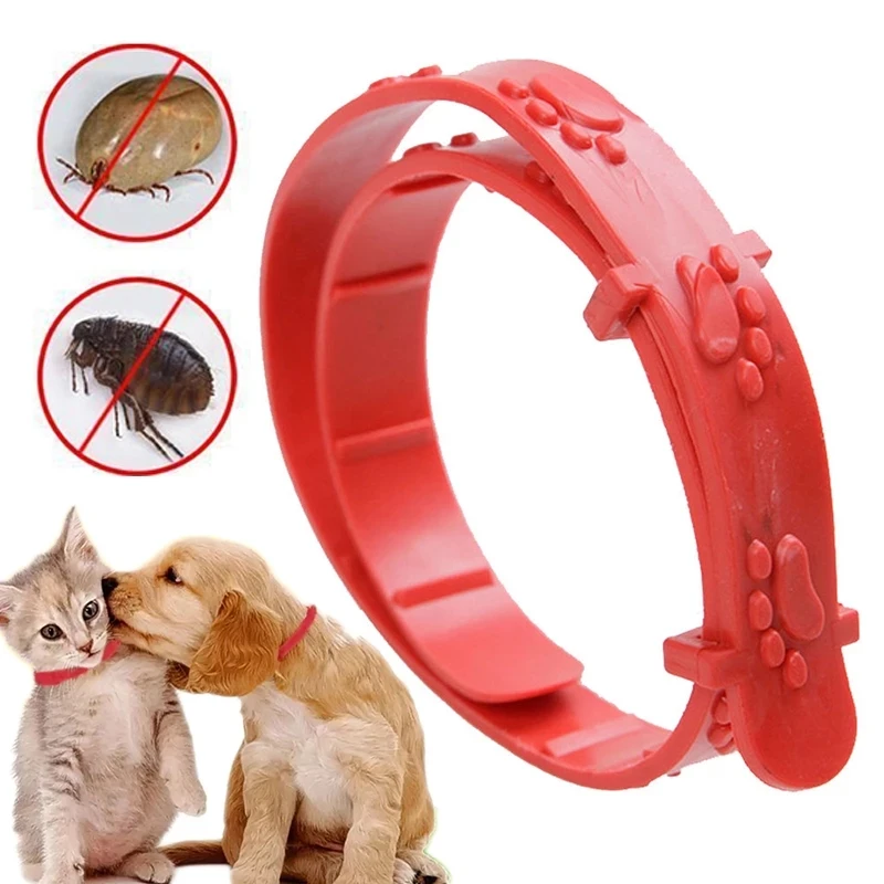 

Pet Dog Cat Flea Adjustable Collar Against Anti Tick Flea Mosquitoes Remove Pet Protect Rubber Necklace Flea Killer