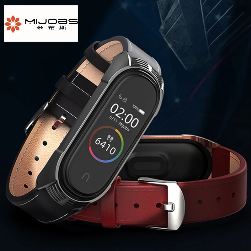 mi jobs Newst Design mi Band 4 ремешок из натуральной кожи браслет для Xiaomi mi Band 4 сменный ремешок mi band 4 умные аксессуары