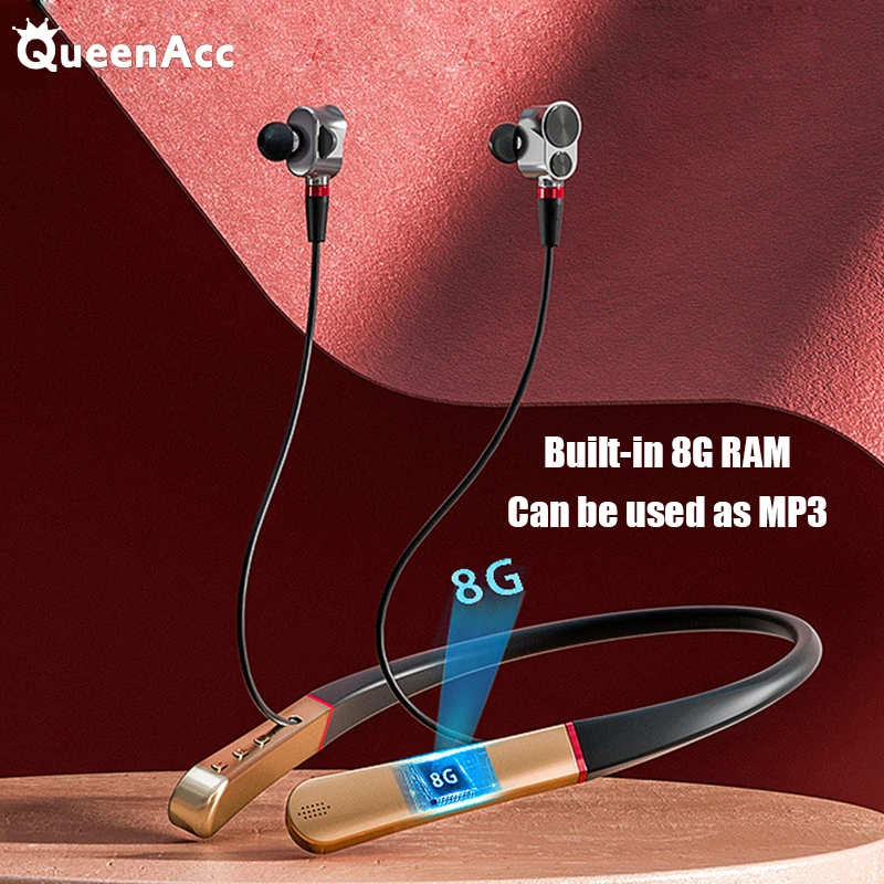

Bluetooth-наушники QueenAcc Z6S с шейным ободом, 6 динамиков
