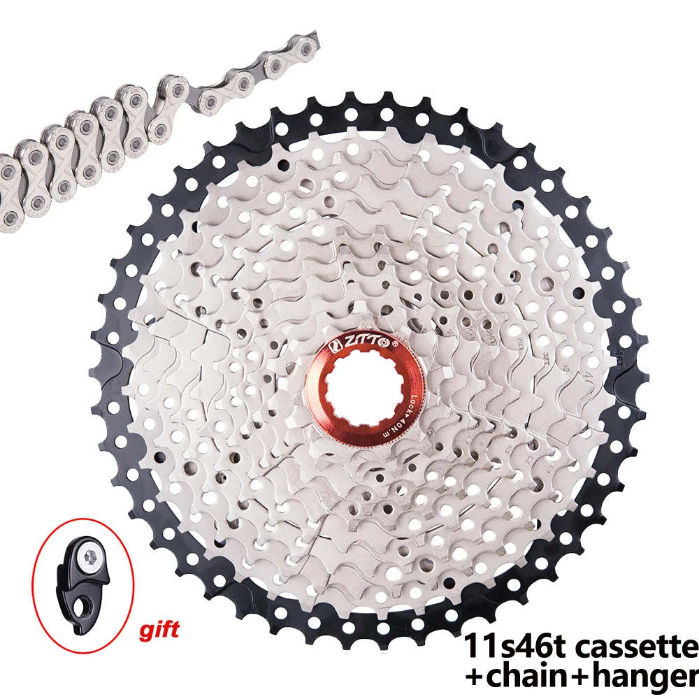 Запчасти ZTTO для горного велосипеда кассета свободного колеса 11s 22s 11S 11 40T 11V K7 цепь