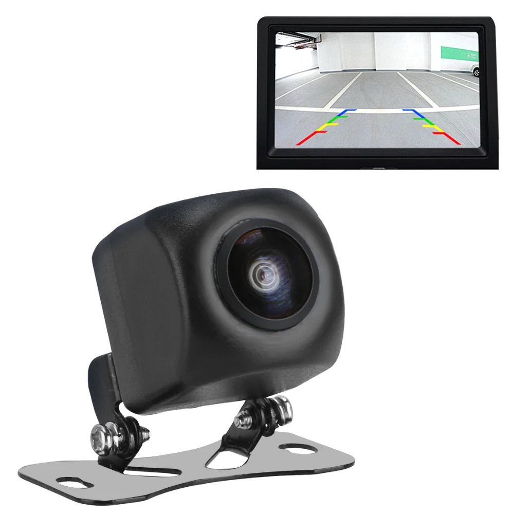 

170Â° Wide Angle Parking Assistance Kit 1280x720 High-definition HD Lens Fisheye Night Vision Car Rear View Camera