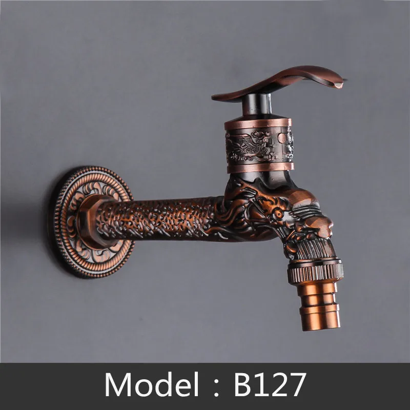 

Резное настенное крепление для садового крана, удлиненный латунный декоративный уличный кран для крана, адаптер для полива крана