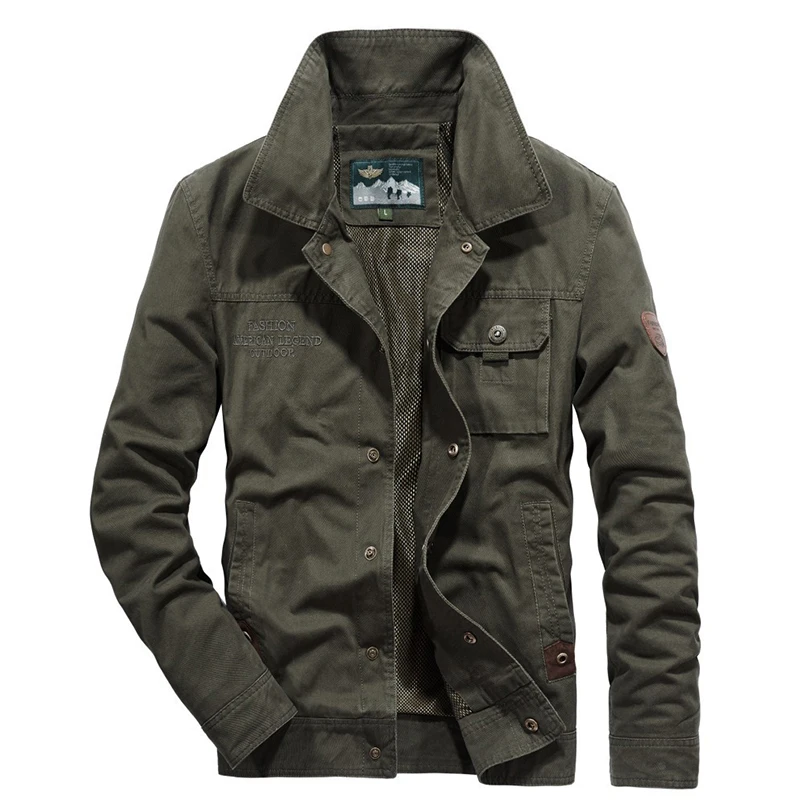 

New Tactical Jacket Mens Military Casual Multi-Pocket Coat Sportswear Slim Fit Jacket Outdoor Bomber Jacket Business WindBreaker