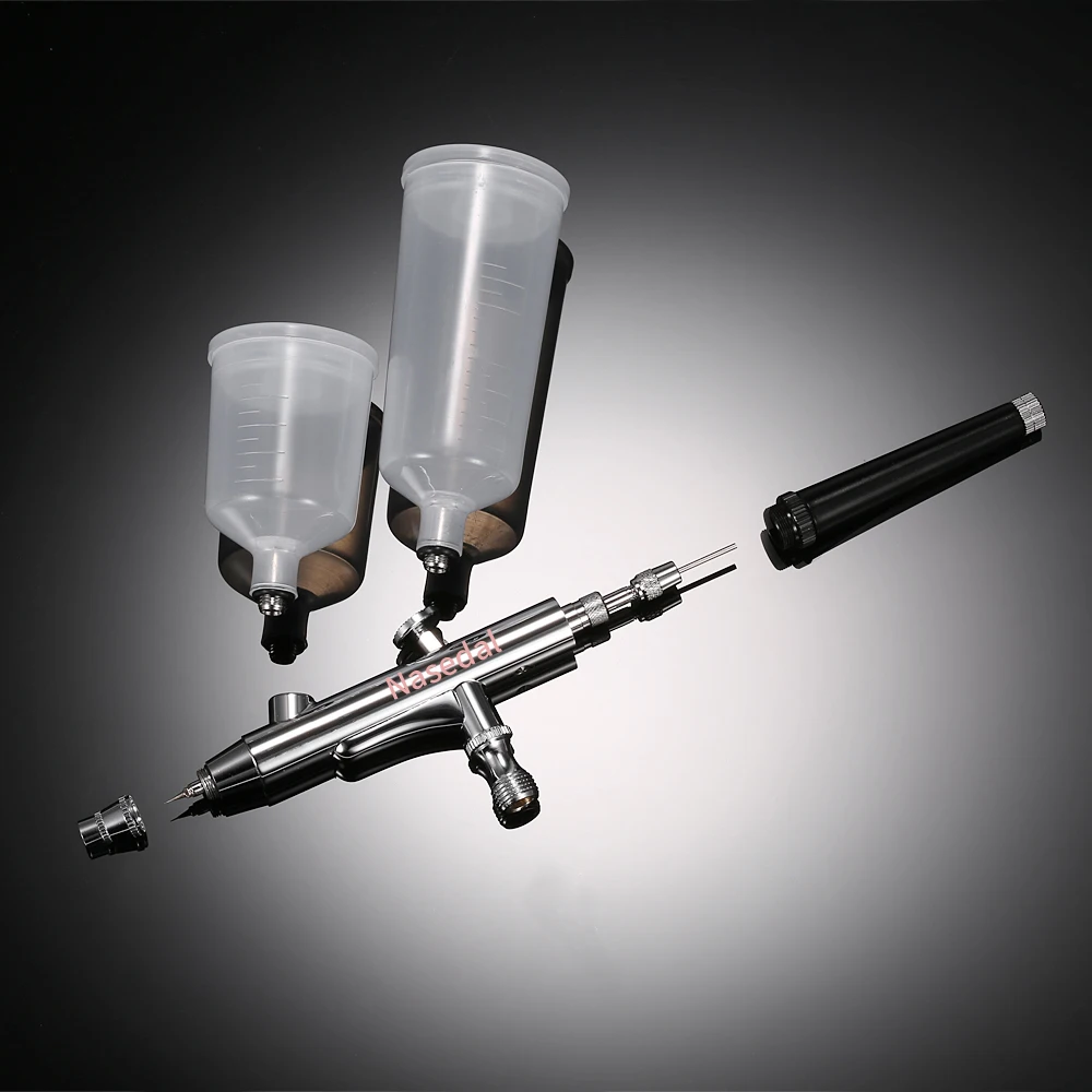 Airbrush NT-131 20cc 40cc Аэрограф Двойного действия 0 2/0 3/0 5 мм с быстрым соединением