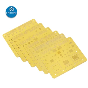 WL Золотой трафарет для реболлинга BGA для iPhone 12pro max 11 7 8 X XR стальная сетка реболлинг оловянный шаблон для посадки сетка из нержавеющей стали
