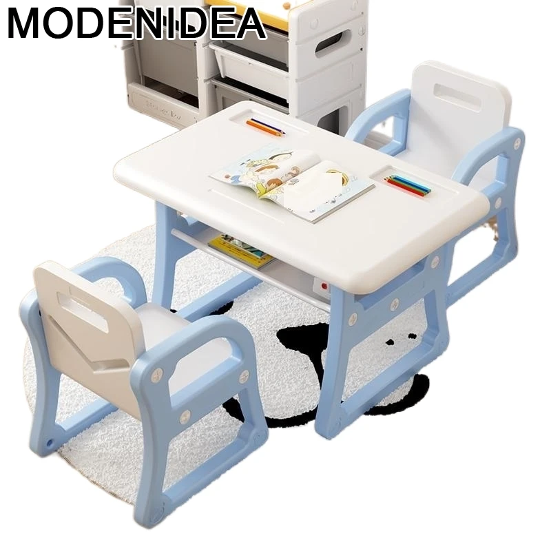 

Escritorio Pour Children Chair and Stolik Dla Dzieci Plastic Kindergarten Mesa Infantil Enfant Kinder Study Table for Kids Desk