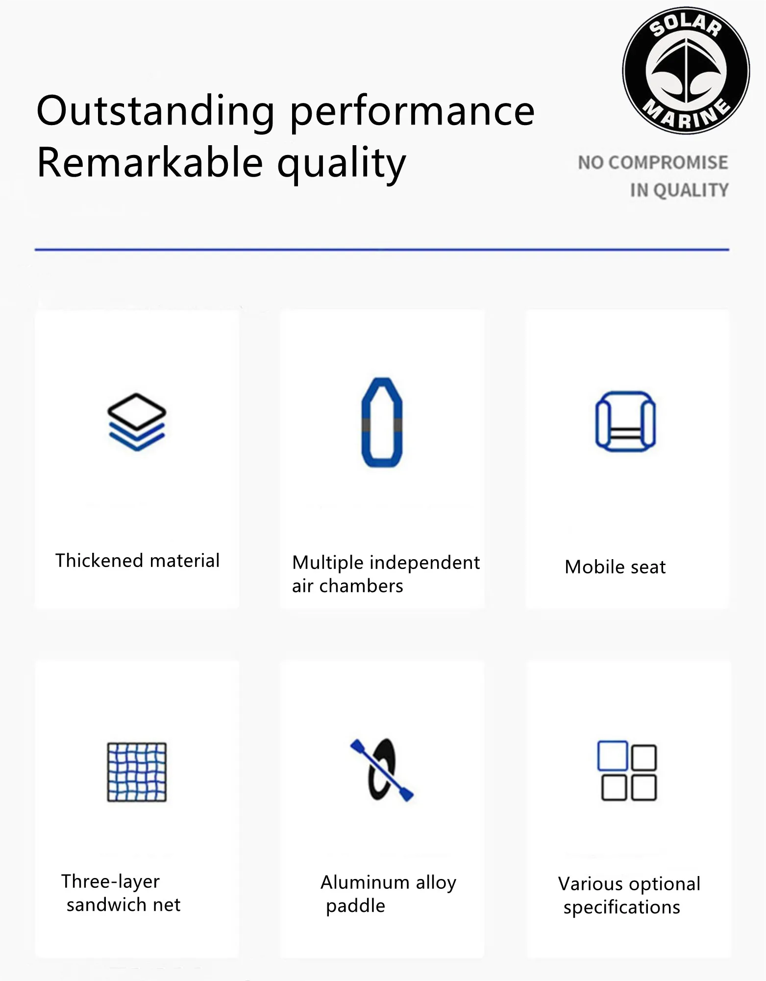Лодка с воздушной подушкой на солнечной батарее надувной каяк из резины