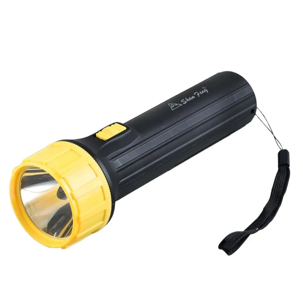

Bright LED flashlight portable waterproof torch using 2*D battery lantern for walking at night, household emergency