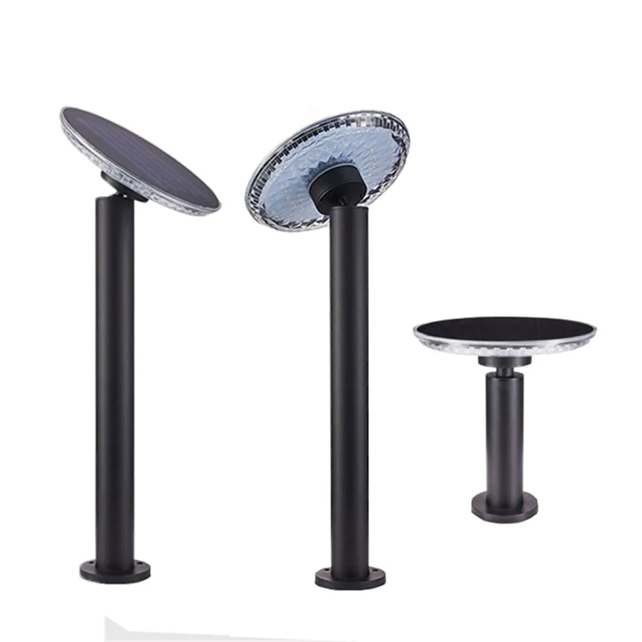 

Outdoor Garden Solar Lawn Lamp Waterproof Modern Aluminum Pillar Light Solar Villa Courtyard Pathway Landscape Bollards Light