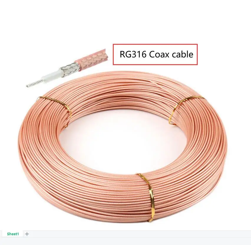 Factory sales RF Coaxial cable SMA to SMA connector SMA male to RP-SMA male Jack RG316 Pigtail cable 15cm images - 6