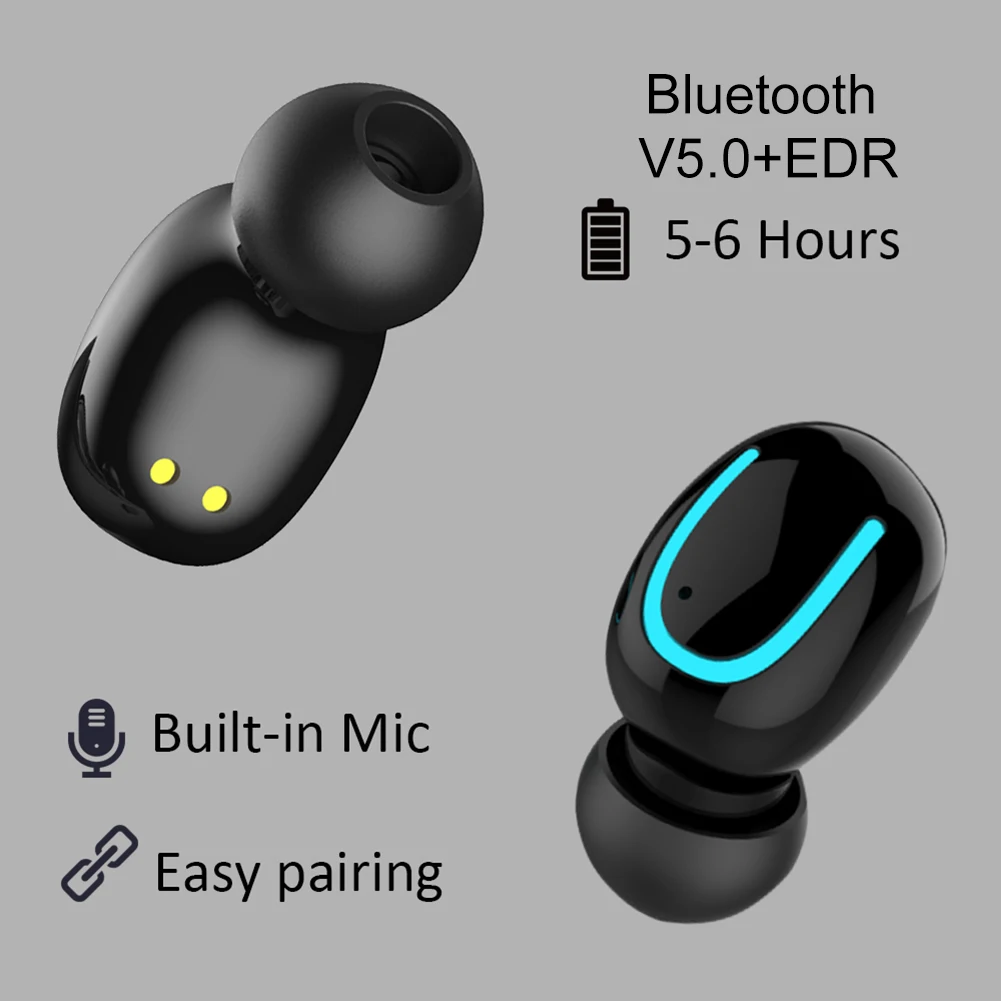 TWS мини настоящие беспроводные наушники Bluetooth 5 0 Blutooth свободные руки спортивные