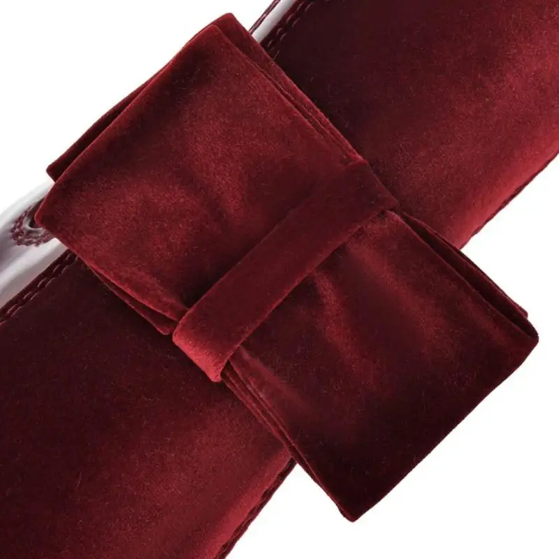 CoolCept Plus Size 32-48 Ankle Boots For Women Sweet Bowknot Office Ladies High Heels Platform Shoes Winter Warm Fur | Обувь