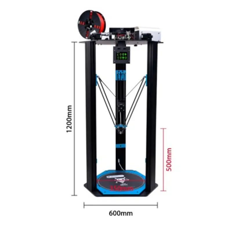 Круглый 350 мм боросиликатное стекло толщиной 3 мм TEVO Little Monster Delta 3d принтер сборка печатная пластина прозрачный цвет