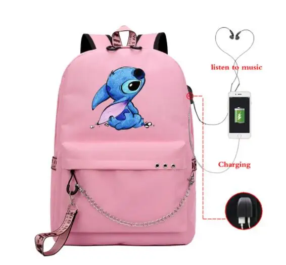 Школьный ранец для мальчиков и девочек рюкзак с Usb зарядкой мультяшным принтом