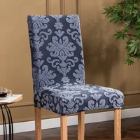 1246 pcs jacquard luxury fabric cheap chair covers universal size stretch chair covers seat case for dining room