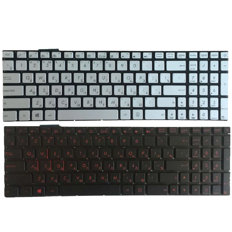 Русская/Русская клавиатура для ASUS GL771 GL752V GL771JM GL771JW N751 N751J N751JK GL551 GL551J GL551JK GL551JM GL551JW