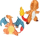 Новый продукт аниме игрушки-антистресс Покемон шарнирд чармандер мягкий силиконовый пузырь Push Радуга кавайный Рождественский подарок для мальчика