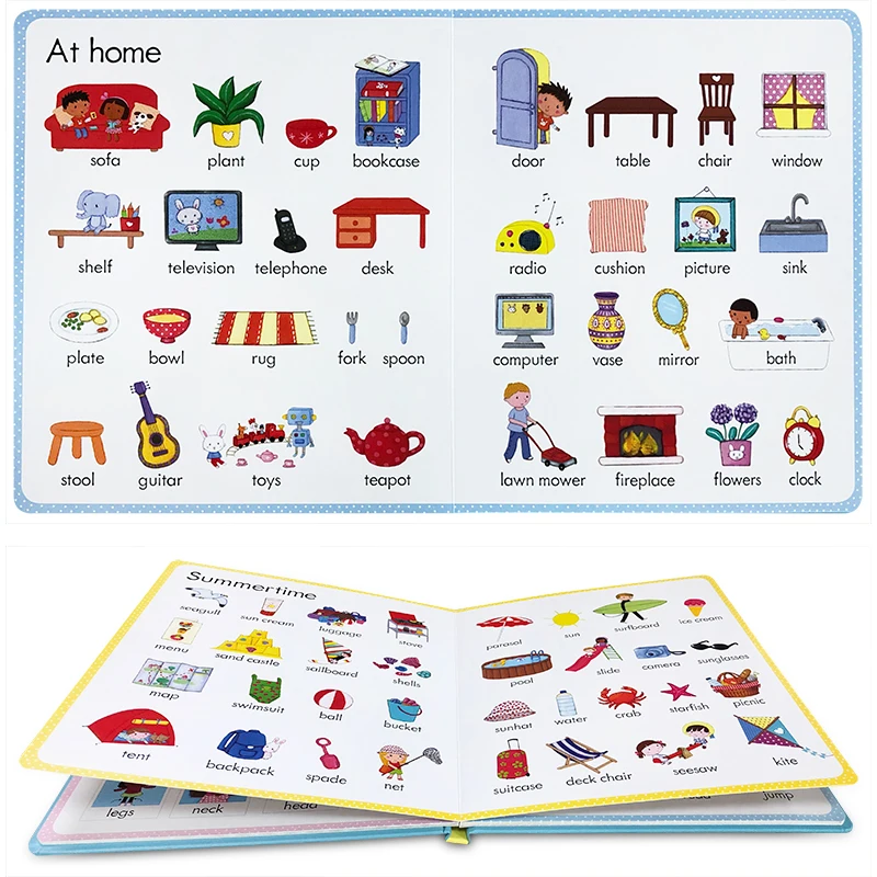 Usborne английская фотография книжка с доской Book My First Word словарь для детской