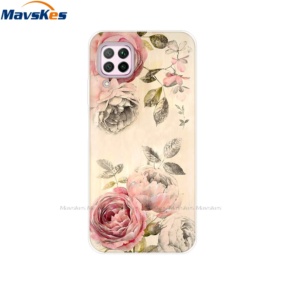 For Huawei P40 lite Case Transparent Soft TPU Protector Back Cover for Lite E P 40 P40Lite Pro Cases Bumper | Мобильные телефоны и