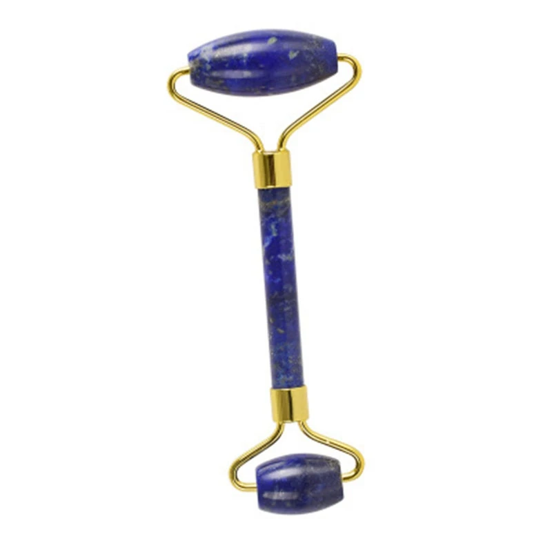 Натуральный Лазурит Камень роликовый массажер лица тонкий лифтинг инструмент