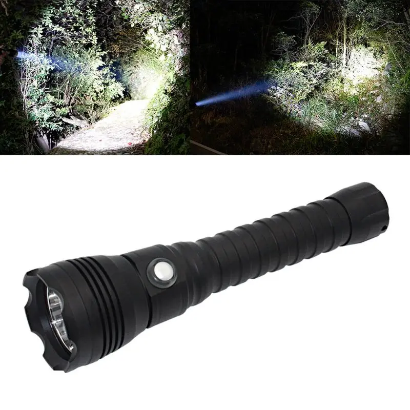 

XHP 70 Portable LED Diving Waterproof 100M White Light 4000 Lumens 26650 Battery Lanterna Torch Camping Hiking Running